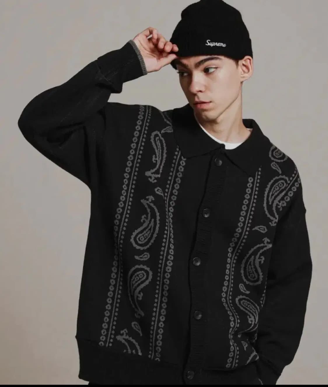 오버핏 니트 가디건 (스테이지 네임) 상품이미지2