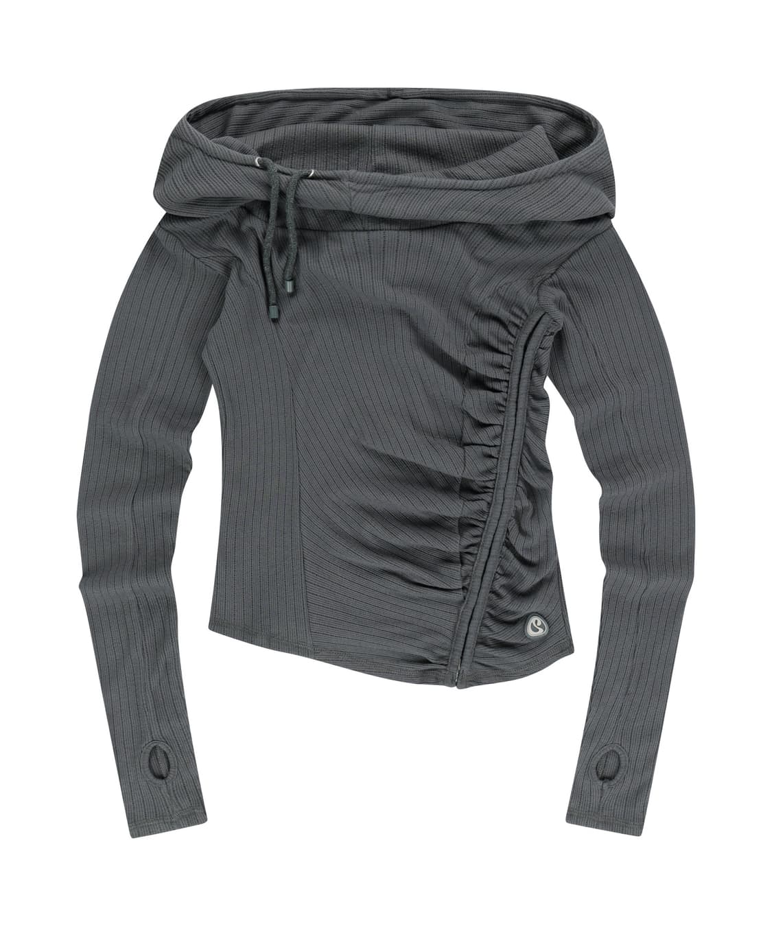 SHIRRING HOOK HOODIE CHARCOAL 상품이미지1