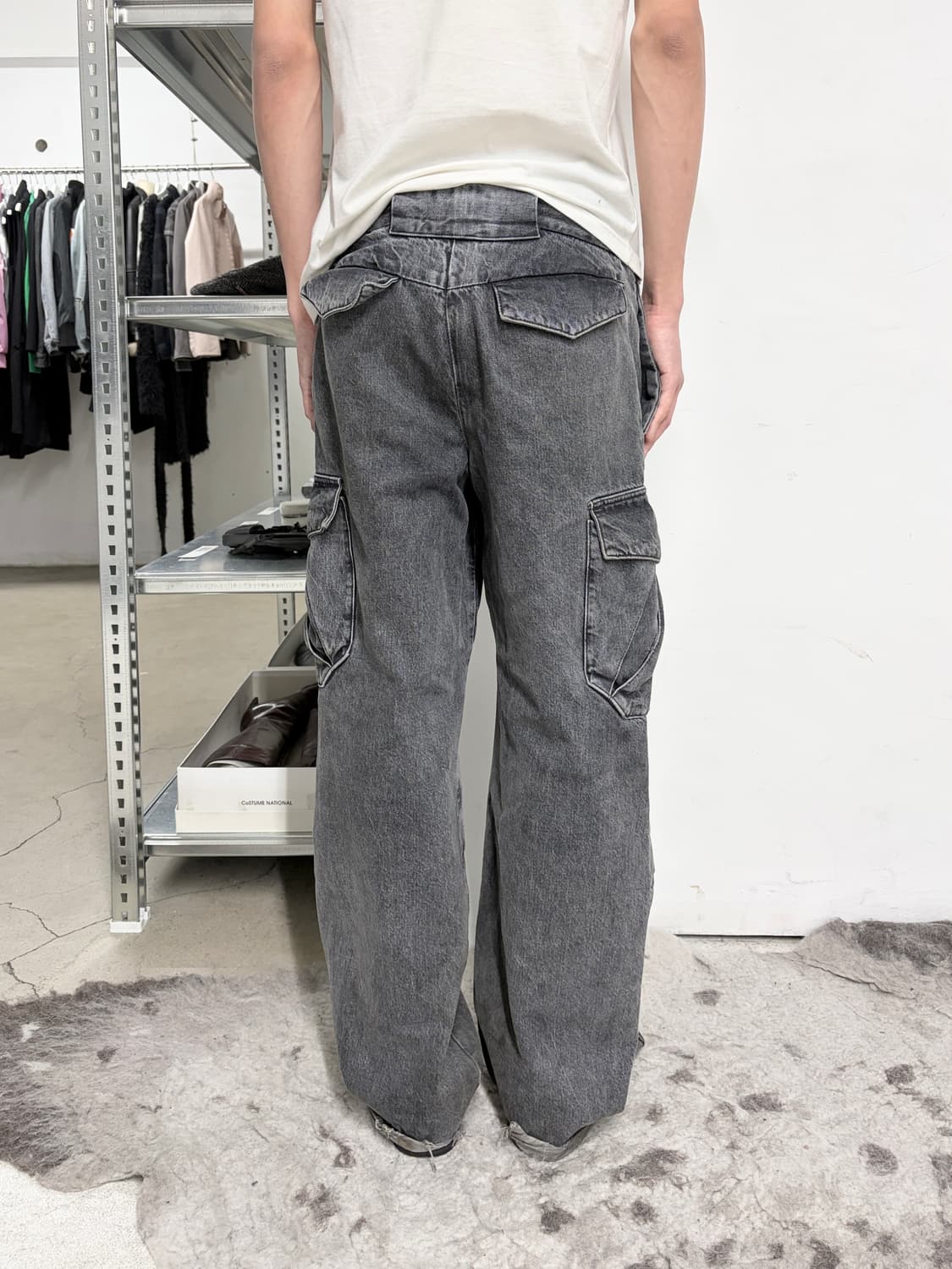 커미션 와이드 카고 데님 팬츠 상품이미지3