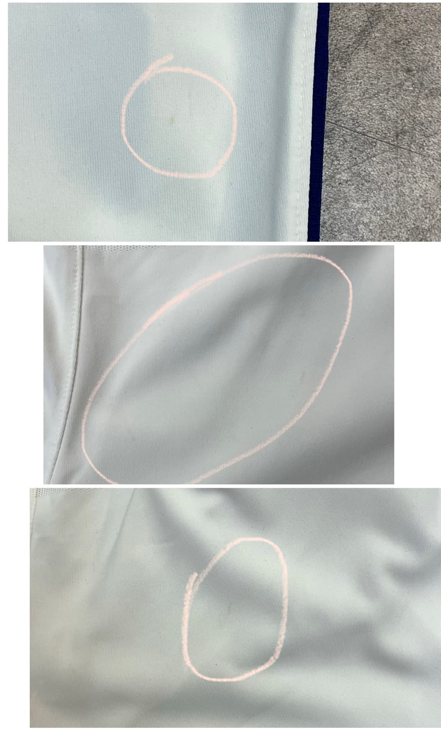 니이키 국대 선수 지급용 하프 팬츠 화이트 M #csz4071  상품이미지10