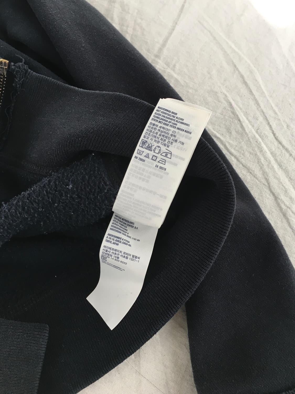 아베크롬비 넘버로고 후드집업 상품이미지6