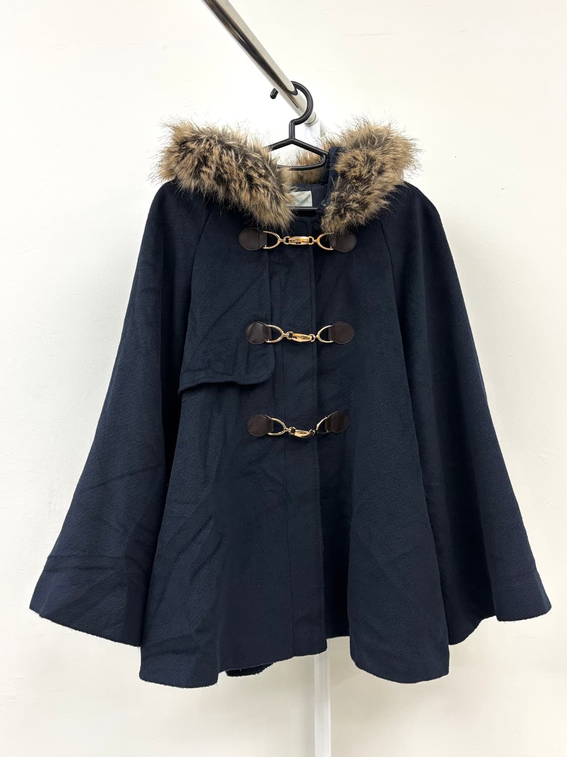 빈티지 갸루 망토 케이프 하프 코트 아우터 상품이미지3