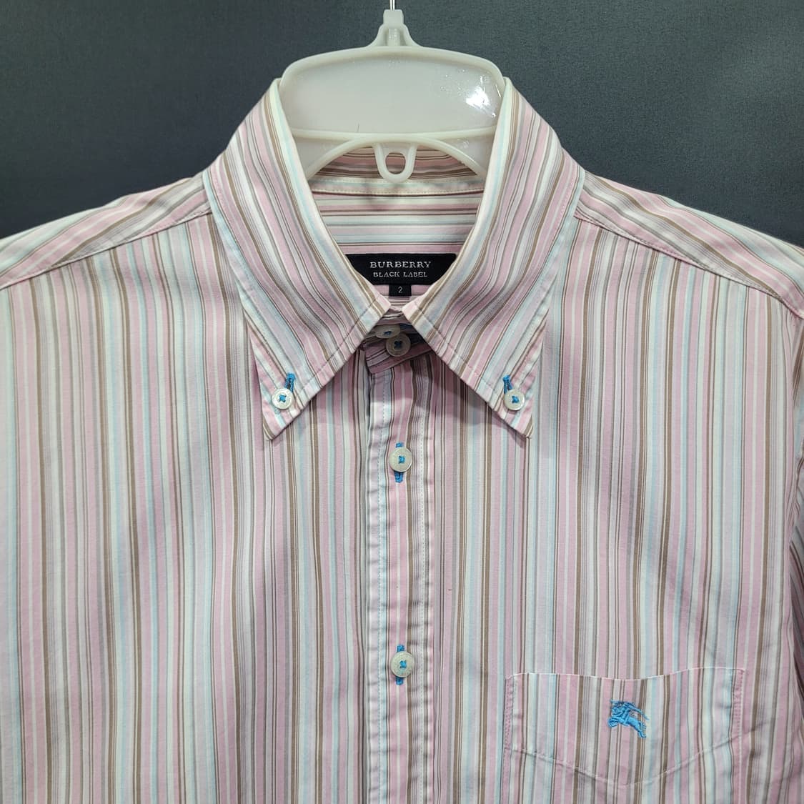 Burberry 버버리 블랙라벨 빈티지 자수로고 셔츠 상품이미지2