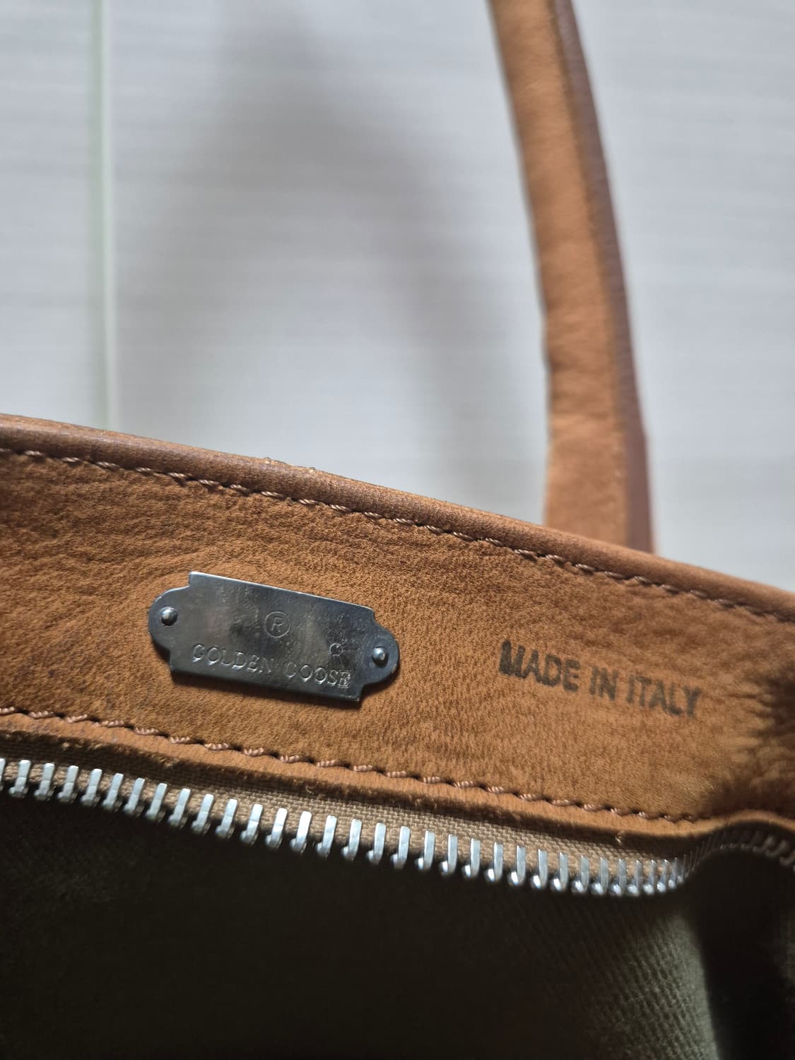 (정품)  골든구스 폴린 스퀘어 토트백 사첼 핸드백 가죽정품 골든구스 폴 상품이미지9