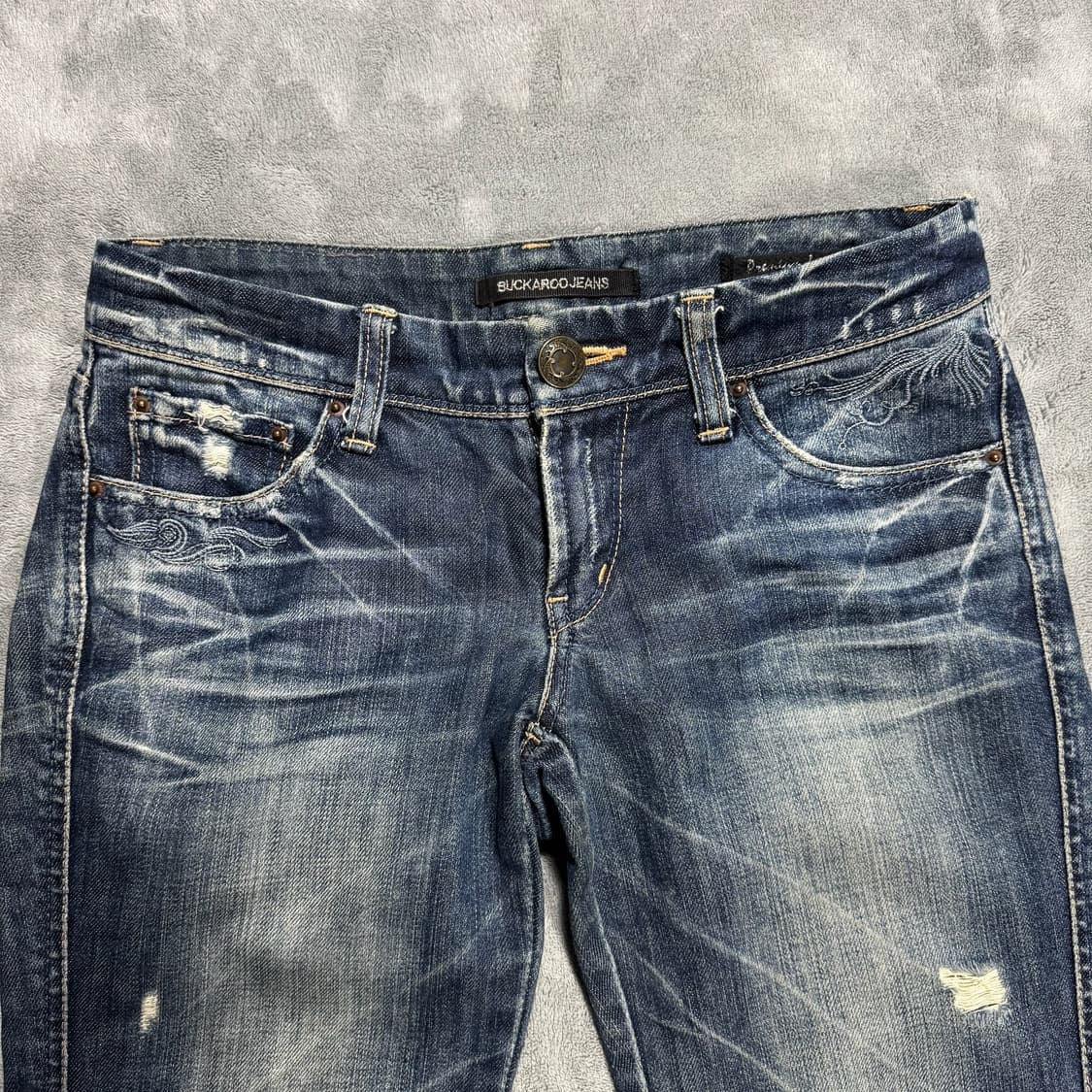 버커루 Y2K 여성 부츠컷 데님팬츠 상품이미지2