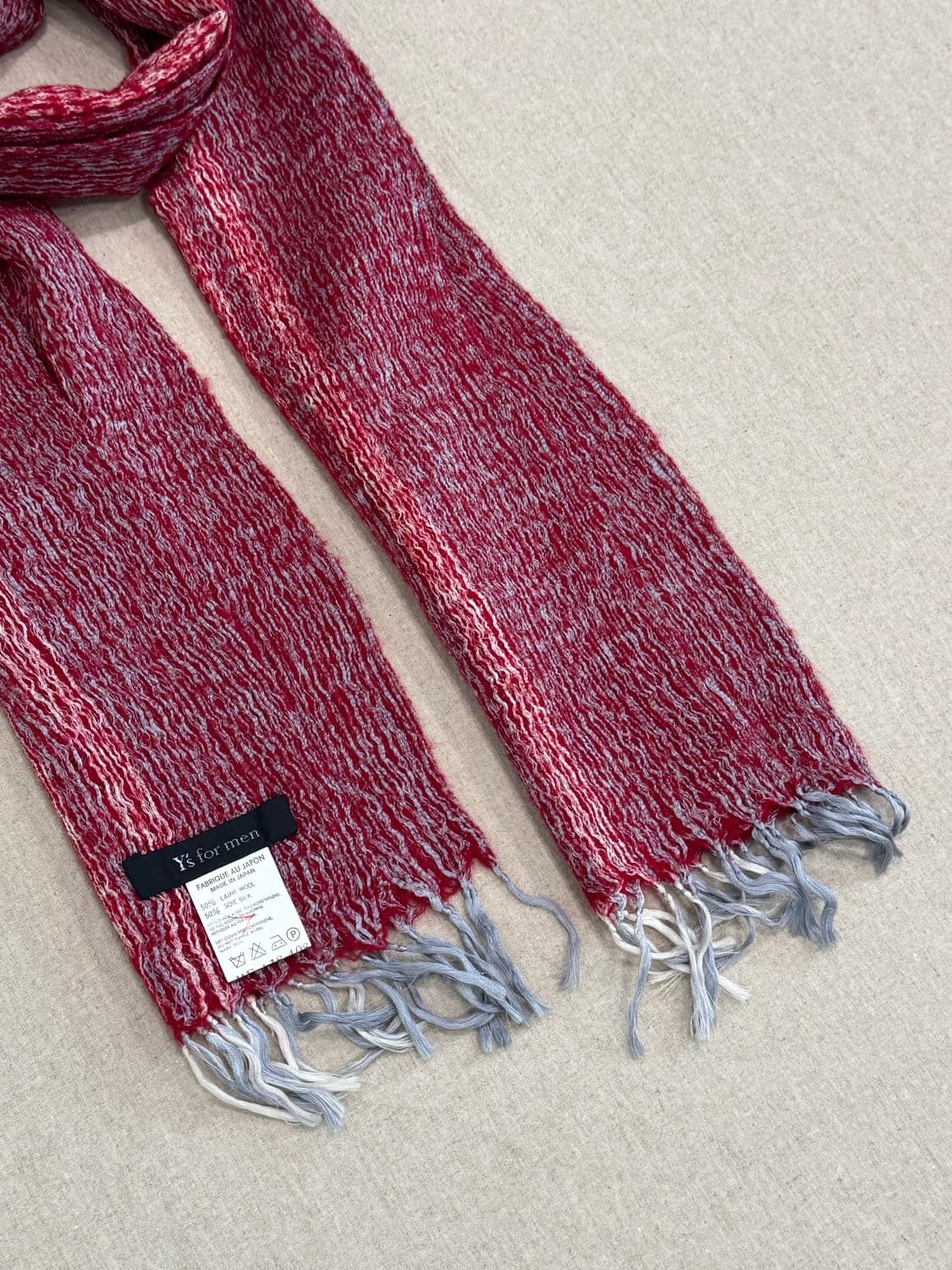 요지야마모토 00‘s 울실크 머플러 상품이미지4