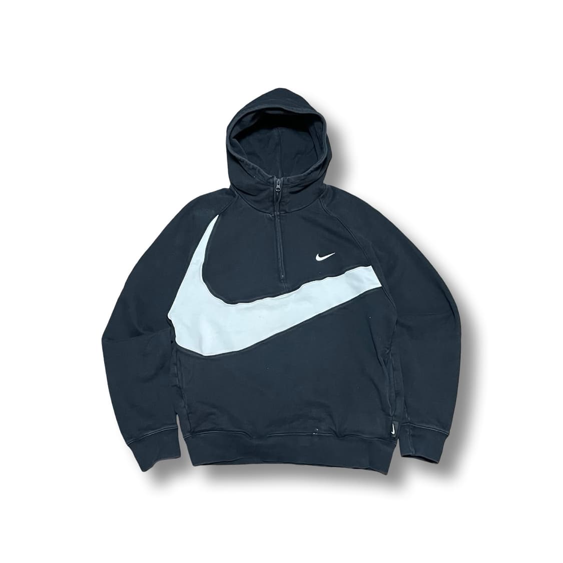 [L] 나이키 빅스우시 후드 하프집업 블랙 상품이미지1