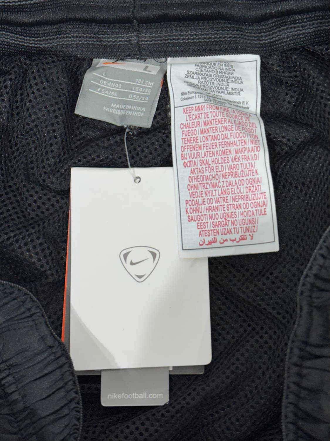 00s 나이키 새상품 블랙 인터밀란 한정판 와이드 트랙 팬츠 상품이미지7