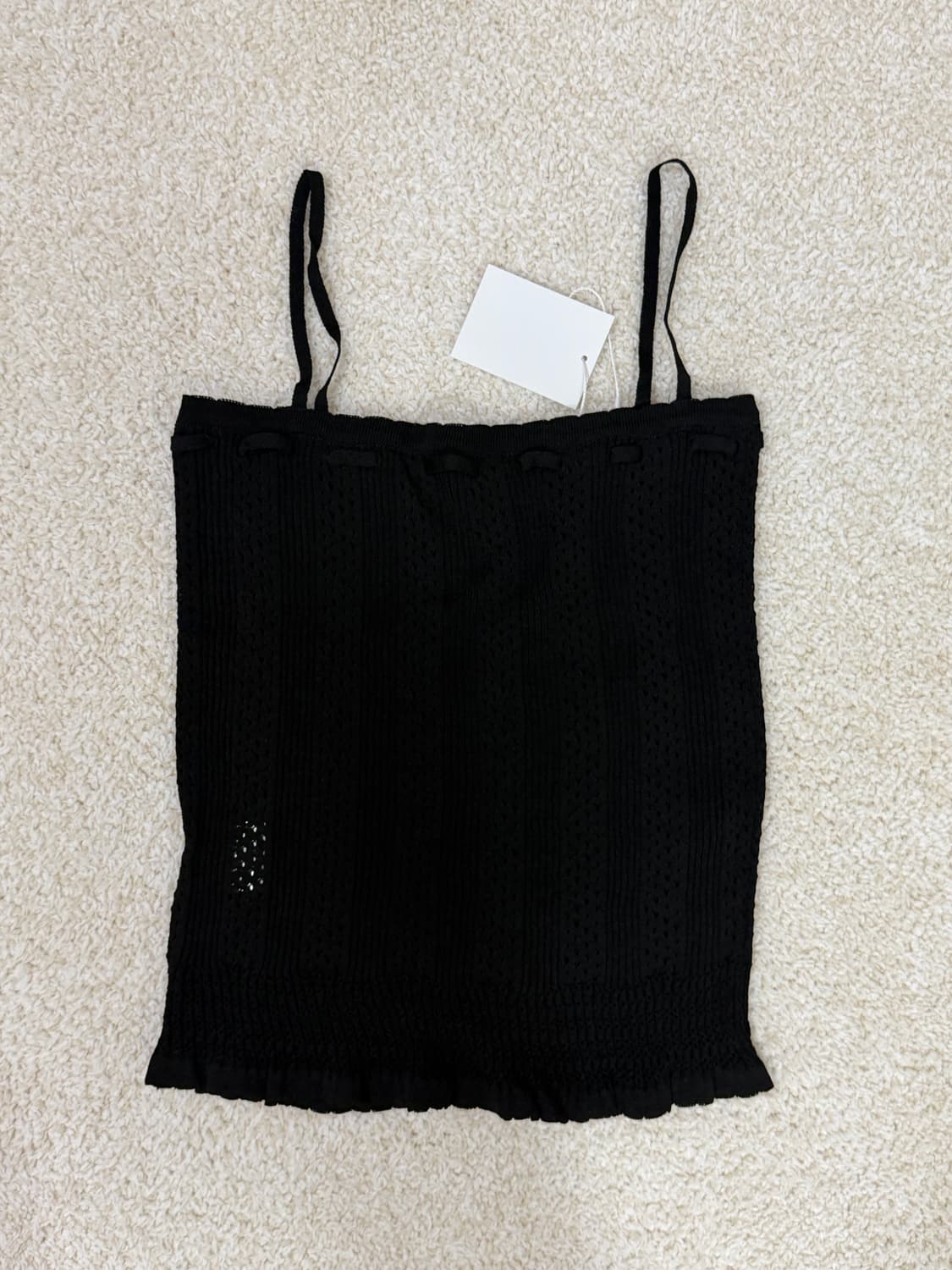 [온트 Ownt] Cherie Knit Top (블랙 / 택포함 새상품) 상품이미지5