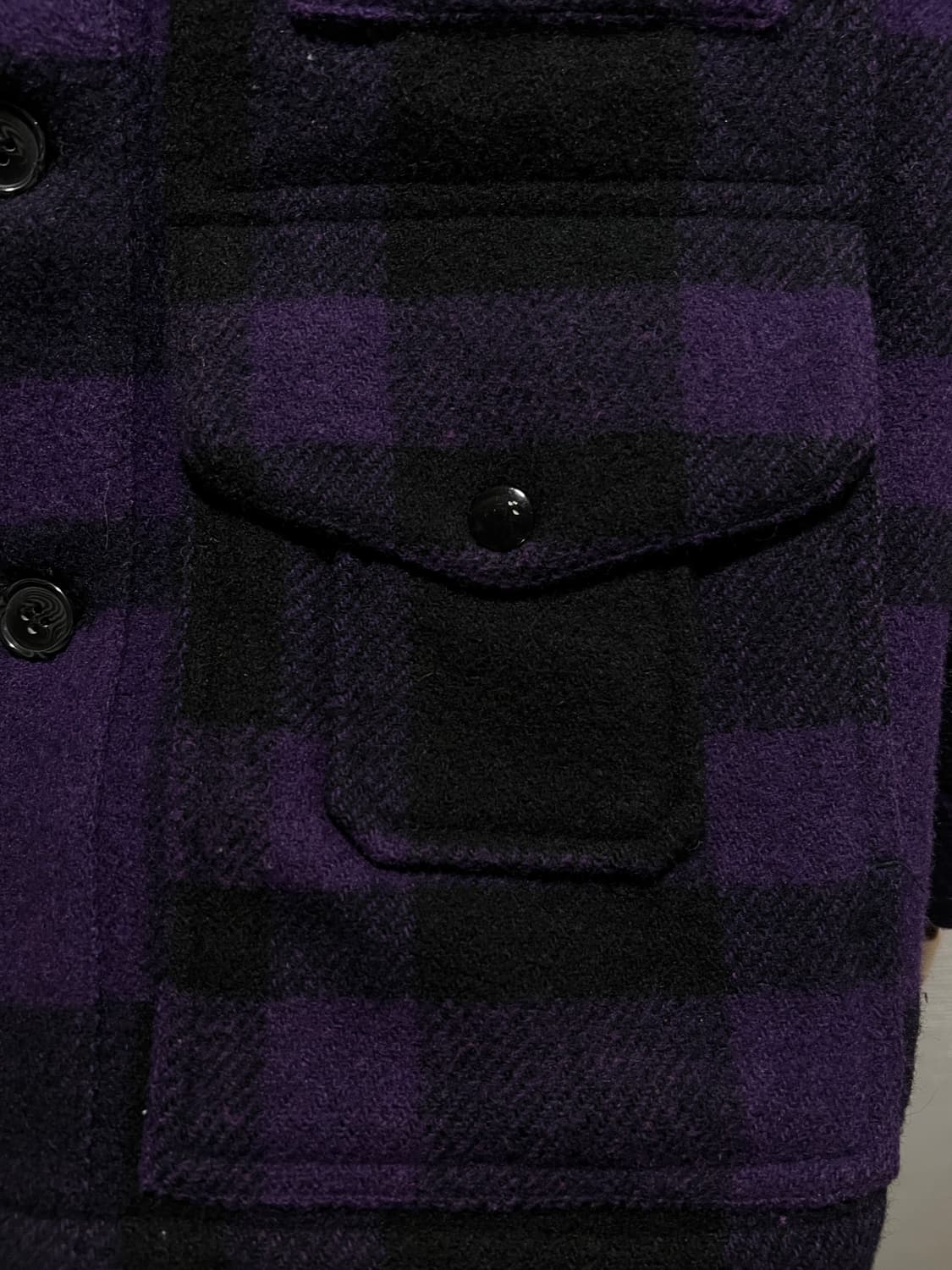 [M]JPN 빈티지 퍼플 타탄체크 울 헌팅 크루저 자켓 상품이미지4