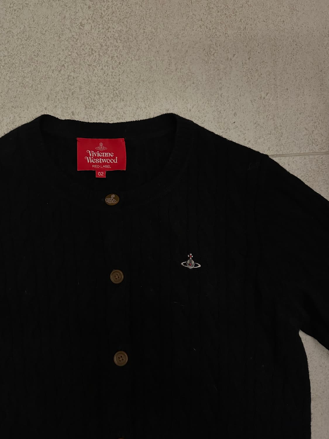 비비안웨스트우드 블랙 꽈배기 02사이즈 상품이미지6