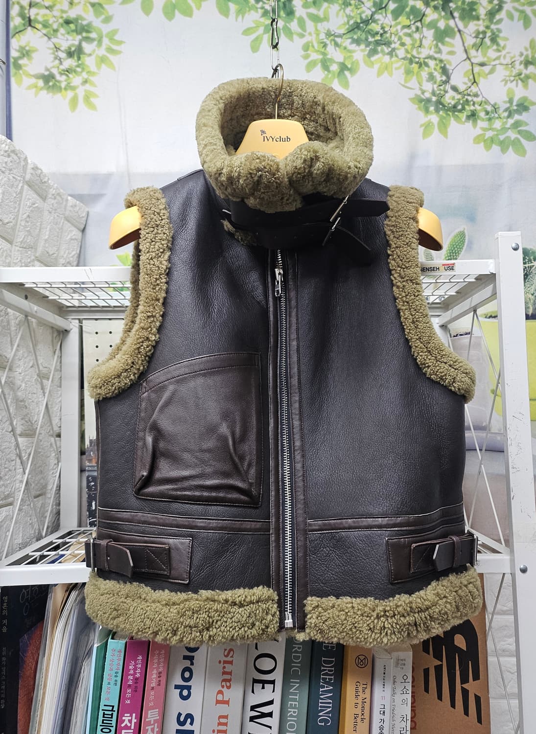 산드로 여성 무스탕조끼 55 양가죽조끼 AD03 상품이미지1