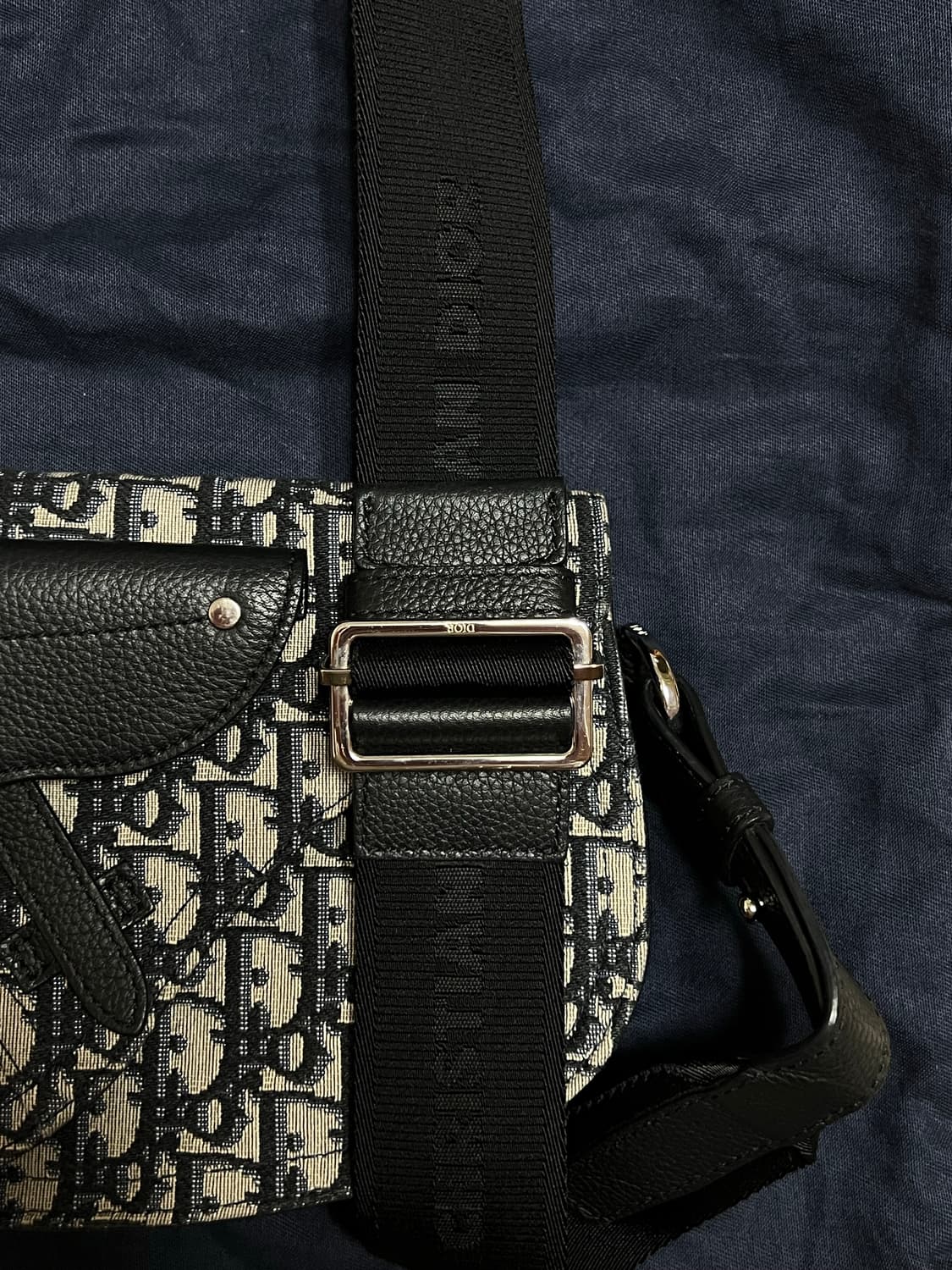 [백화점판/풀구성] 디올 오블리크 자카드 메신저 새들백 상품이미지5