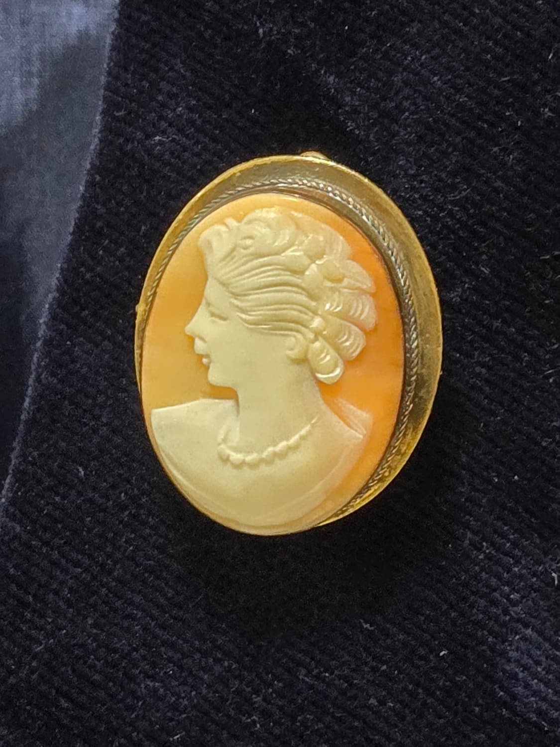 1920s 프랑스 아르데코 800실버 쉘 카메오 브로치 · 펜던트 상품이미지8