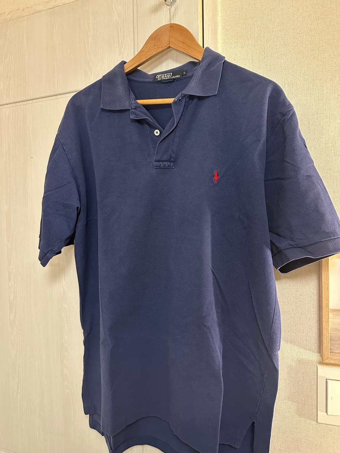 90s polo pk shirt navy L 상품이미지1