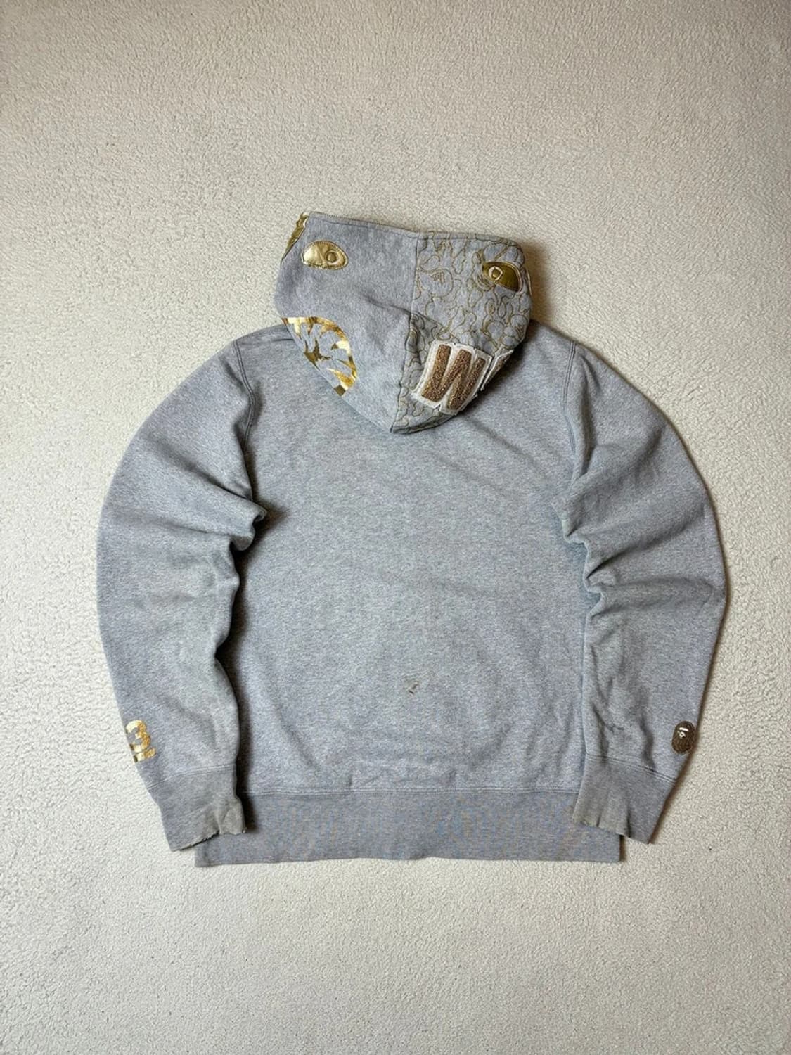 베이프 Bape 23주년 한정판 샤크 후드 풀 집업 PN7929 상품이미지3