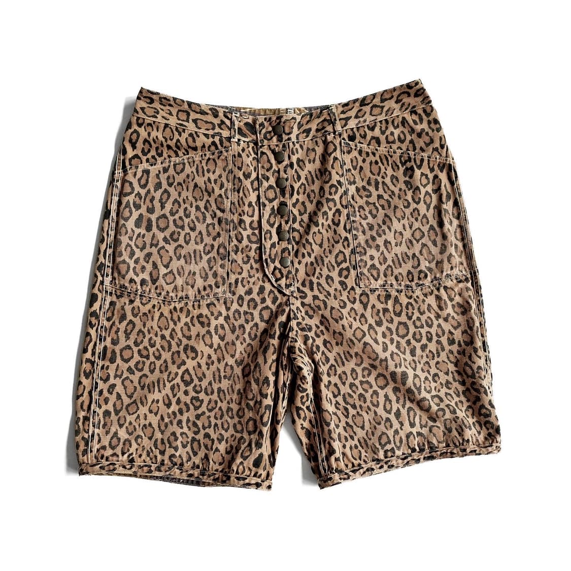 캐피탈 리버시블 카모 레오파드 숏츠 반바지 4사이즈 상품이미지6