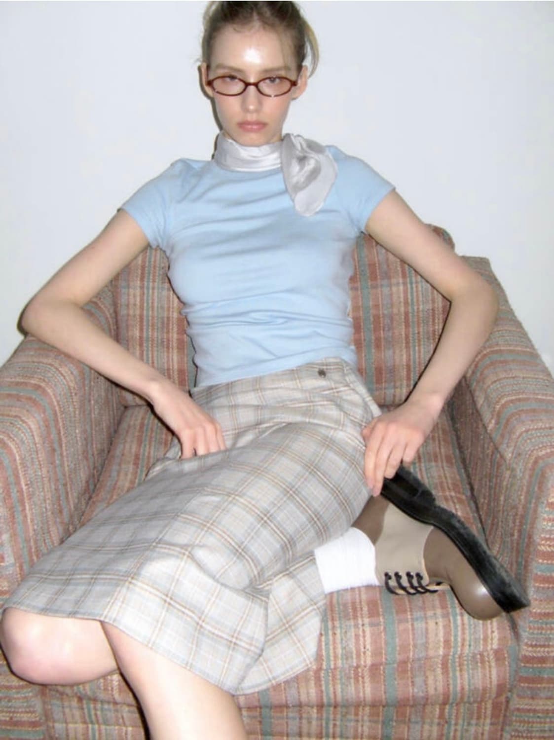 썬번 프로젝트  Moss Low-rise Midi Skirt 상품이미지1