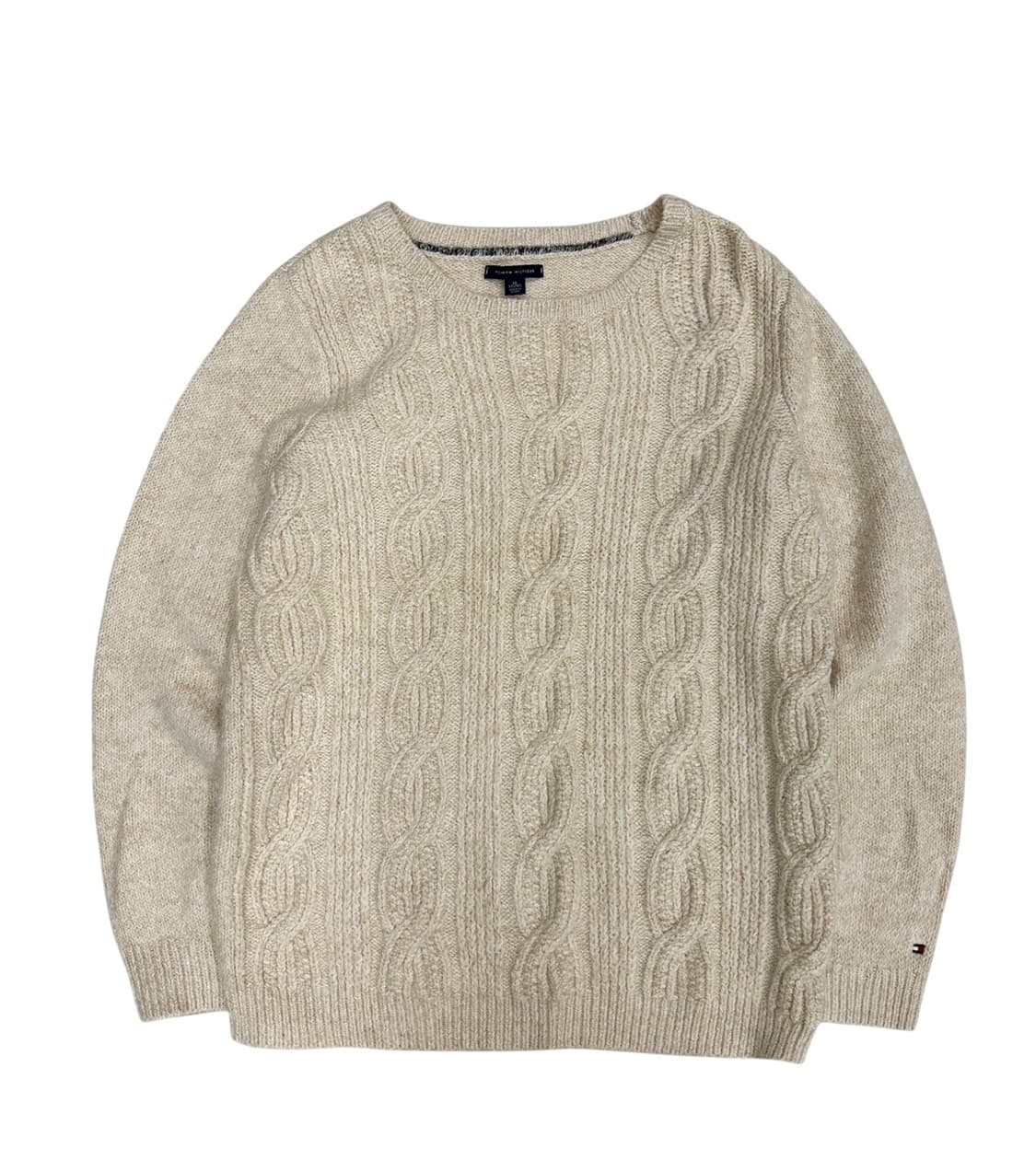 타미힐피거 꽈배기 니트 아이보리 (XL) 상품이미지1