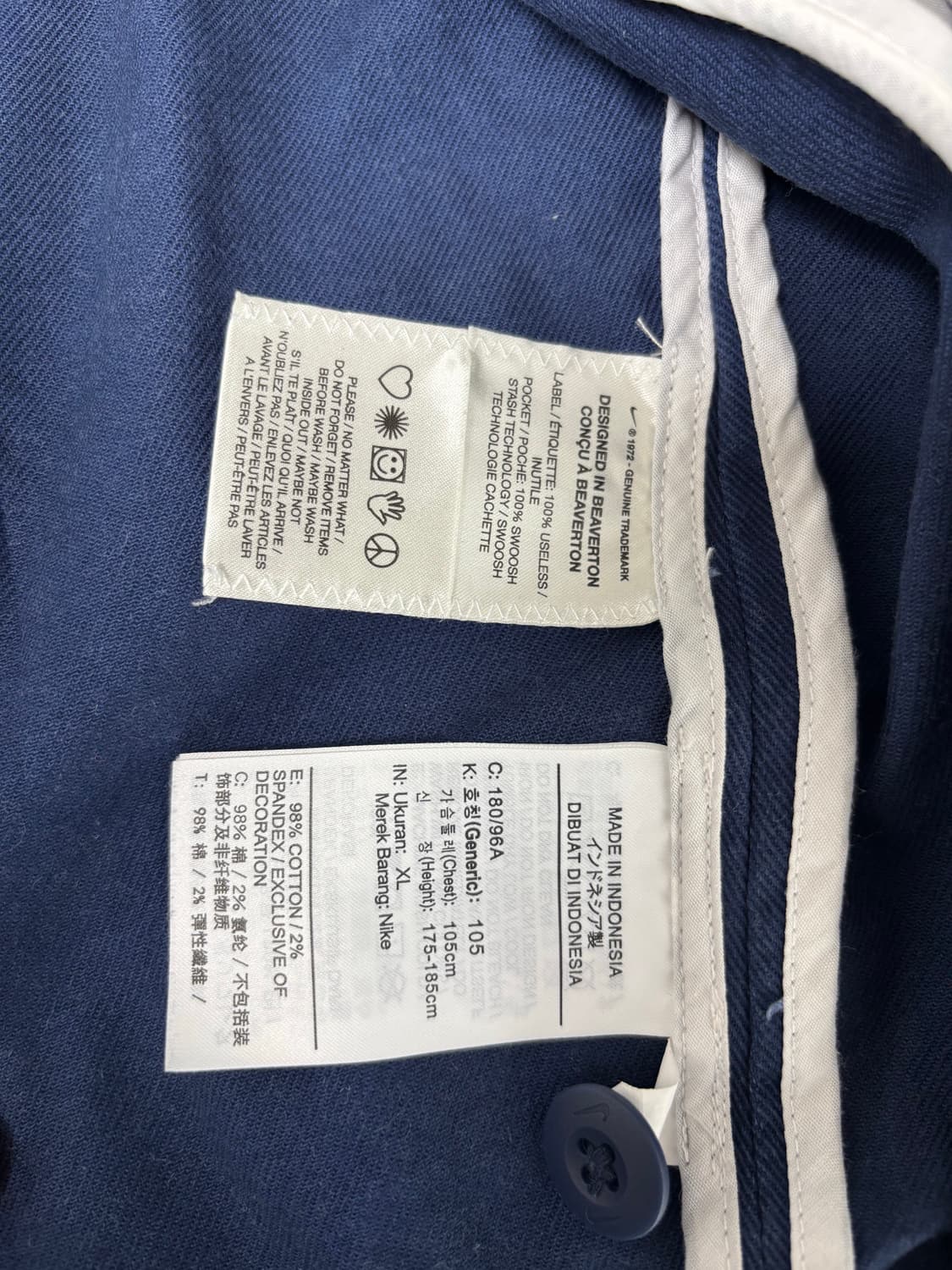 나이키 SB 자켓 네이비, 105사이즈 상품이미지3