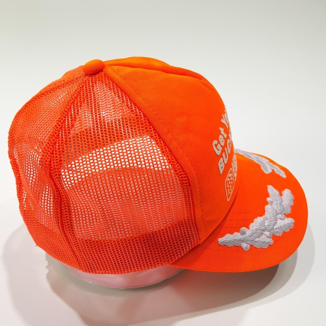 VA 80s 한국판 벅스 헌팅 월계수 오렌지 메쉬 트러커캡 P2055 상품이미지4