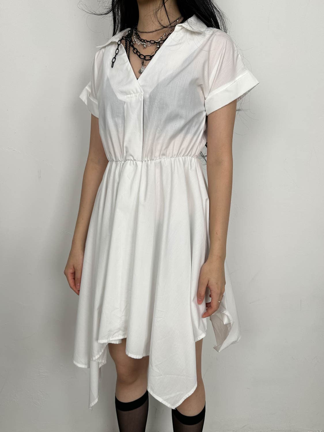 CECIL McBEE 언발 셔츠 원피스  상품이미지1
