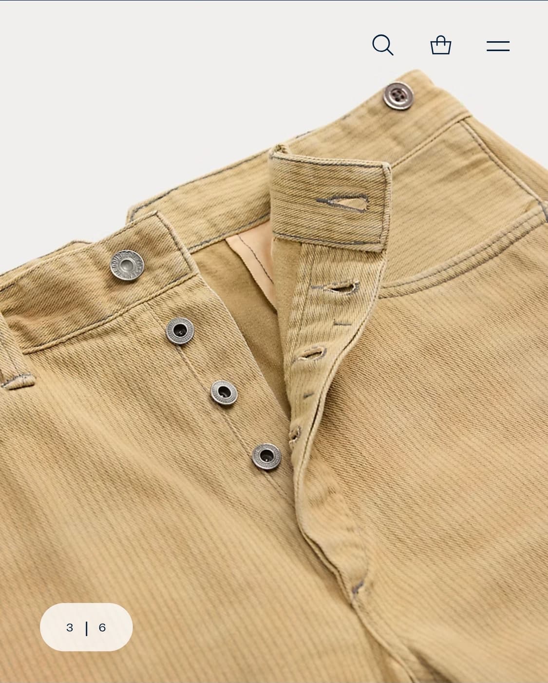 RRL 엔지니어핏 스트라이프 트윌 팬츠 상품이미지3