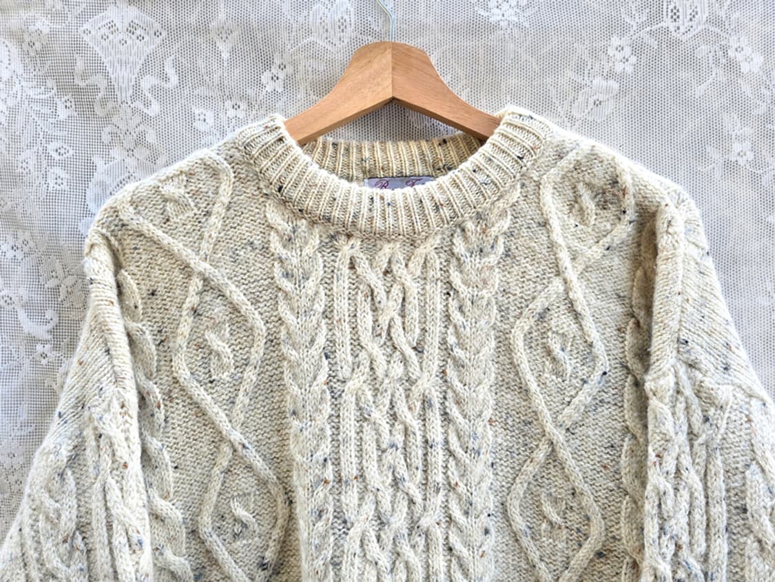 90s 브루스 필드 피셔맨 니트 (made in scotland) 상품이미지2