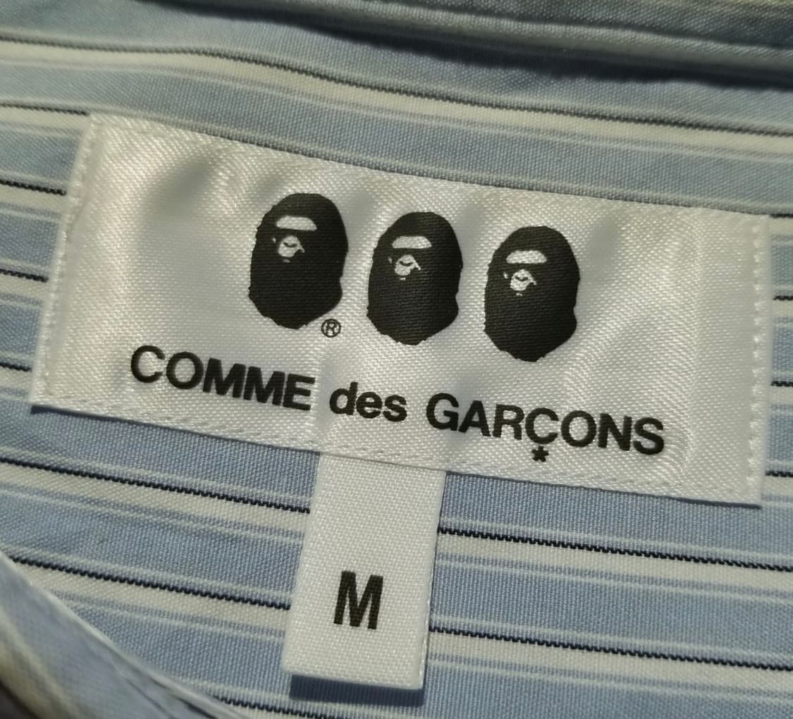 꼼데가르송X베이프 셔츠 M 상품이미지2