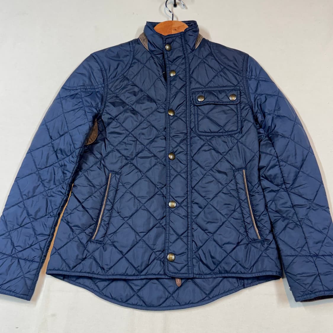 S) 폴로 랄프로렌 우먼 네이비 클래식 네이비 퀼팅 자켓 상품이미지2