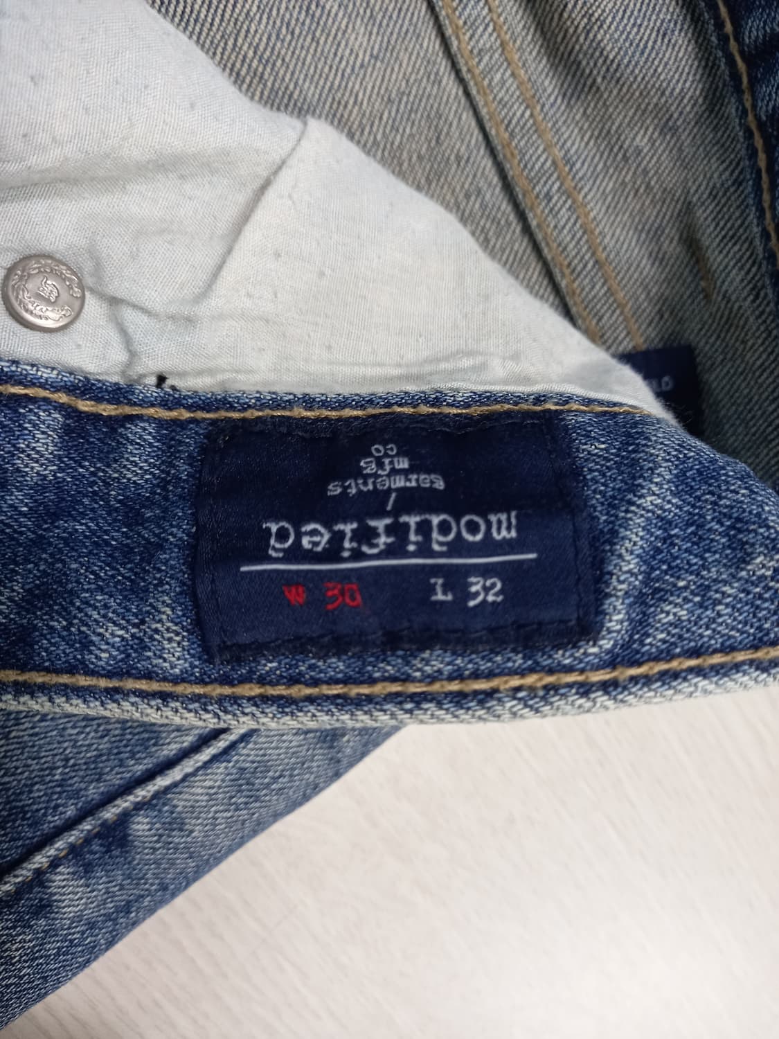 30 MODIFIED Kor 워싱 스판 슬림일자진 30-171 상품이미지8