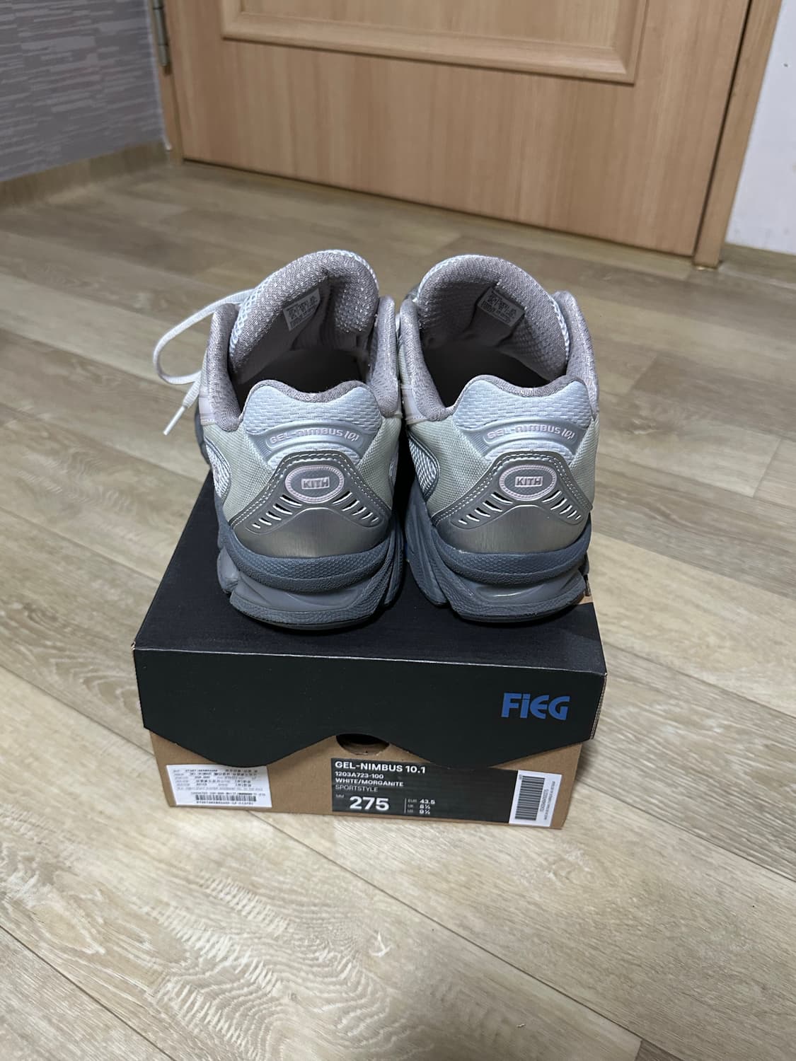 아식스 x 로니 피그 젤 님버스 10.1 화이트 모거나이트 상품이미지4