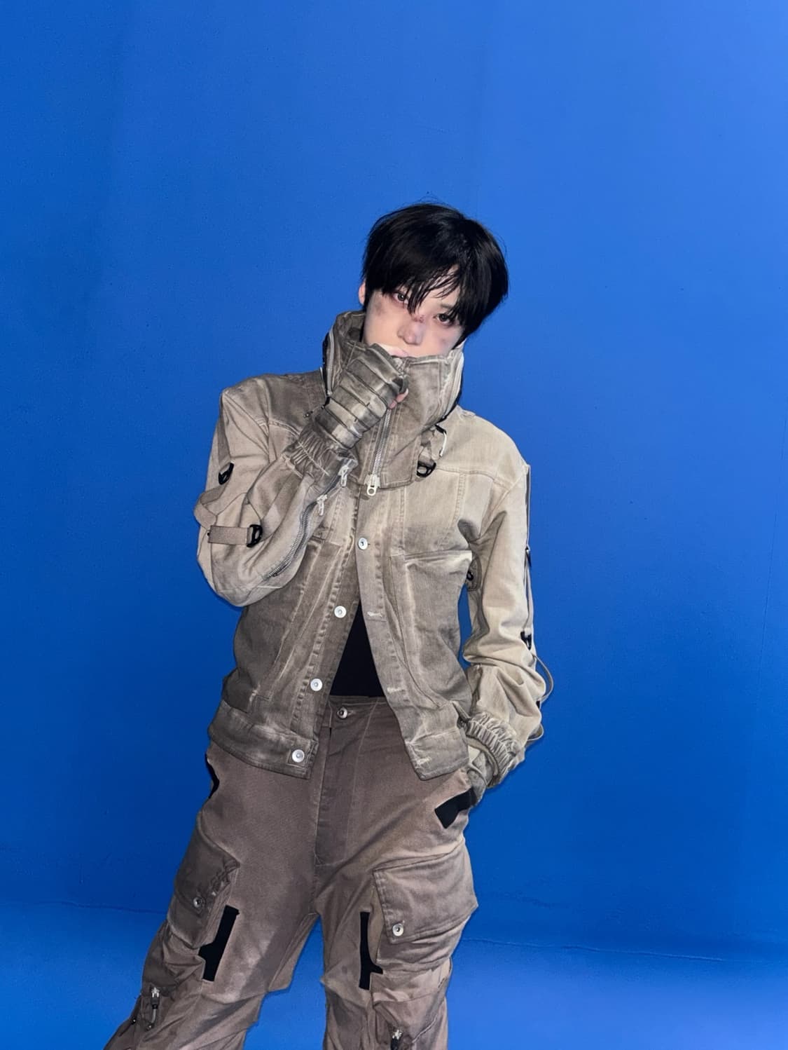 25fw DENIM MOTORCYCLE UTILITY JACKET 상품이미지7