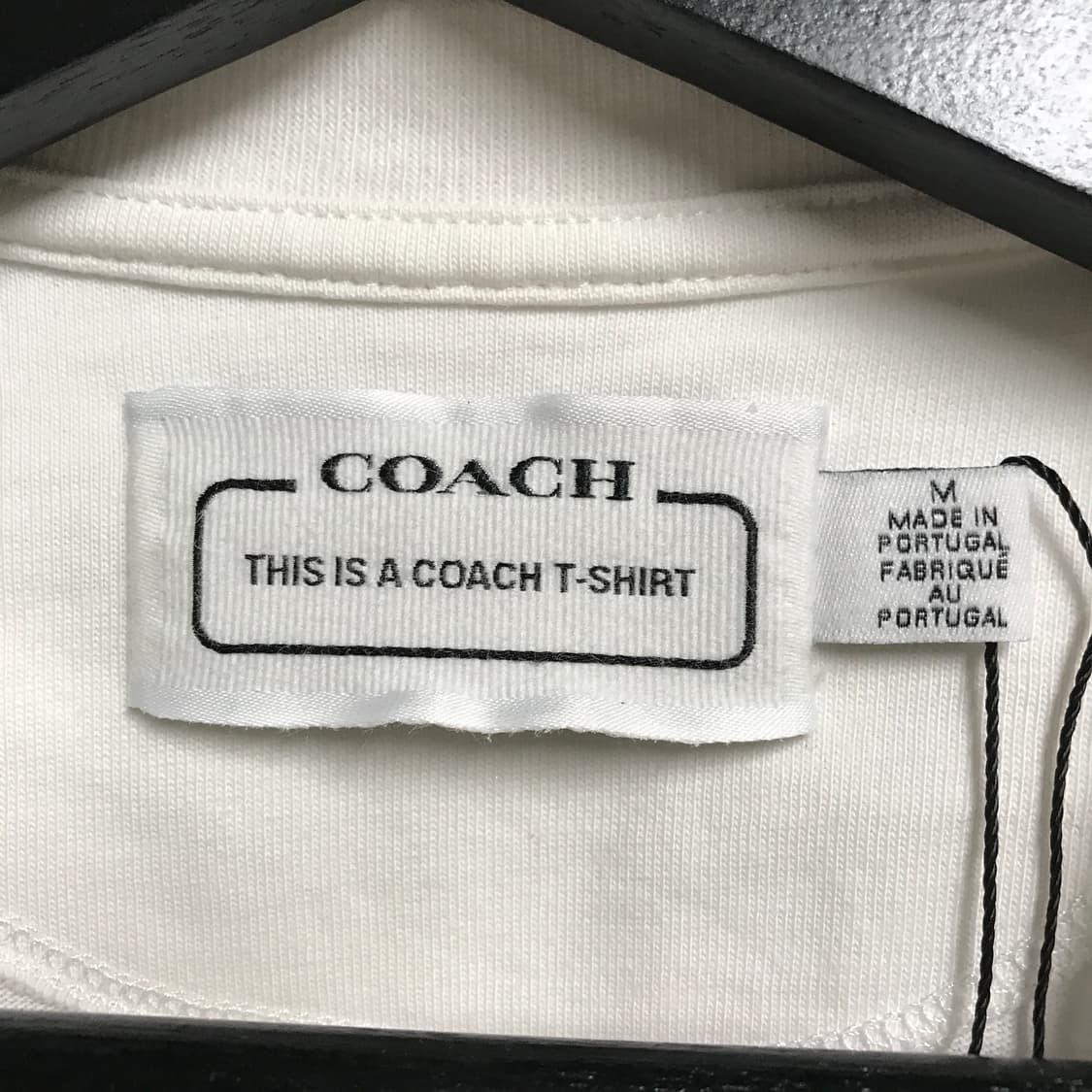 COACH 코치 화이트 반팔 티셔츠 M(W) 상품이미지5
