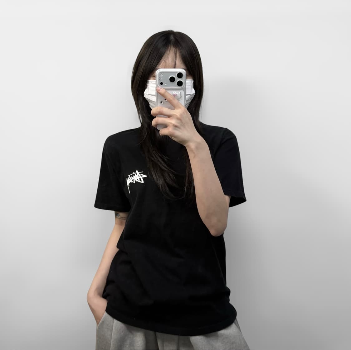 스투시 퍼지 다이스 반팔티 블랙 상품이미지1