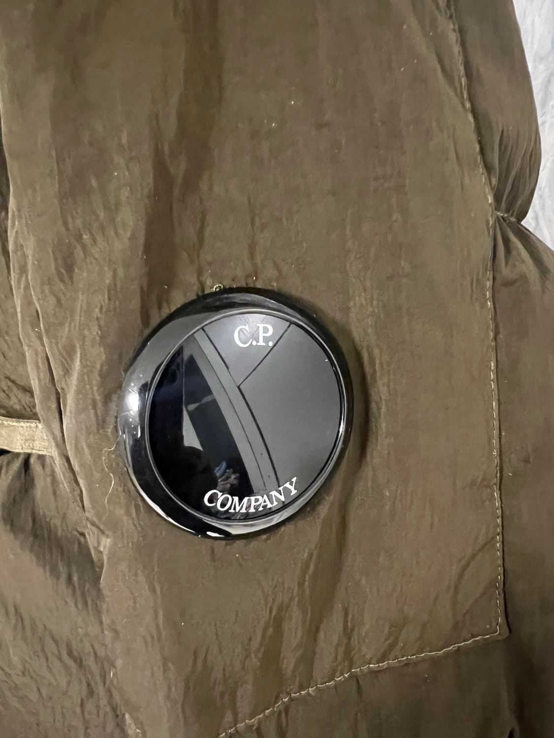 CP컴퍼니 에코크롬R 믹스드 다운 패딩 올리브그린 48 상품이미지6