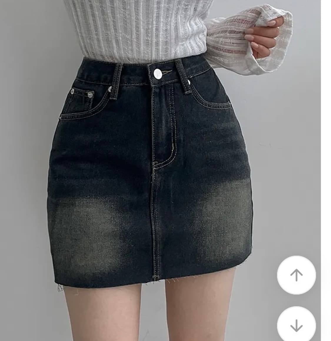 흑청 미니스커트 상품이미지1