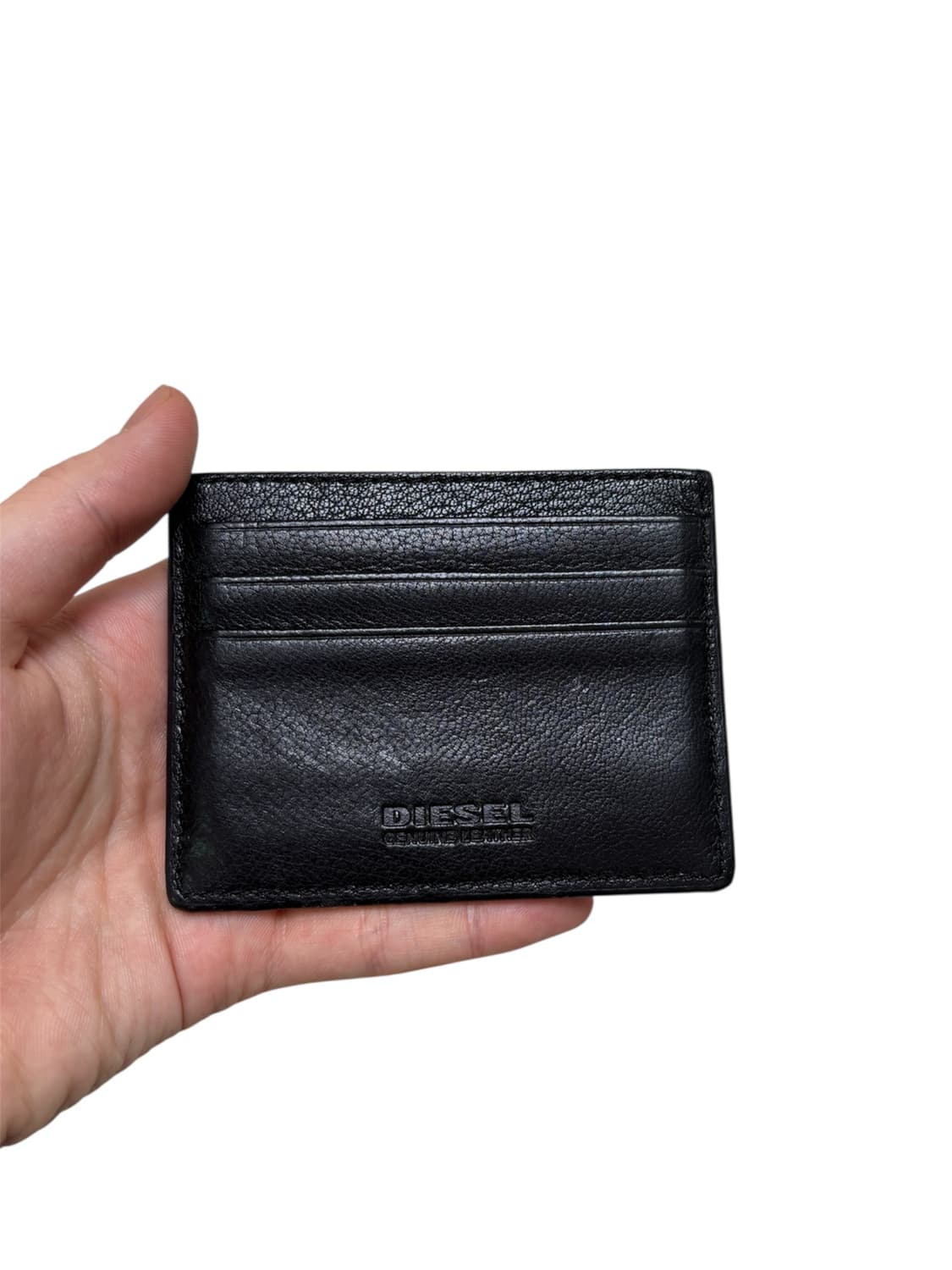 디젤 메탈로고 블랙 카드지갑  상품이미지2