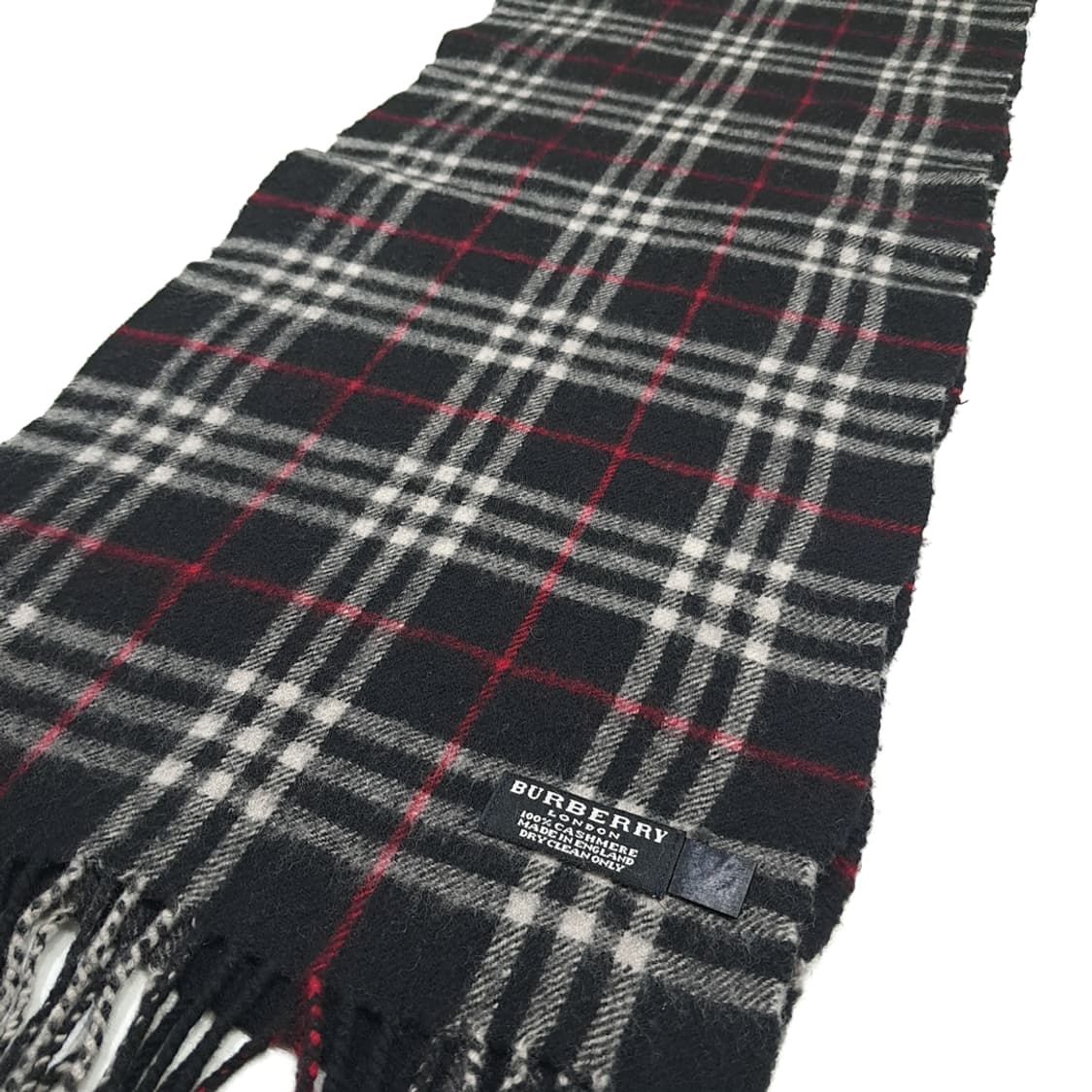MX197 버버리 블랙 노바체크 캐시미어 목도리 머플러 상품이미지2