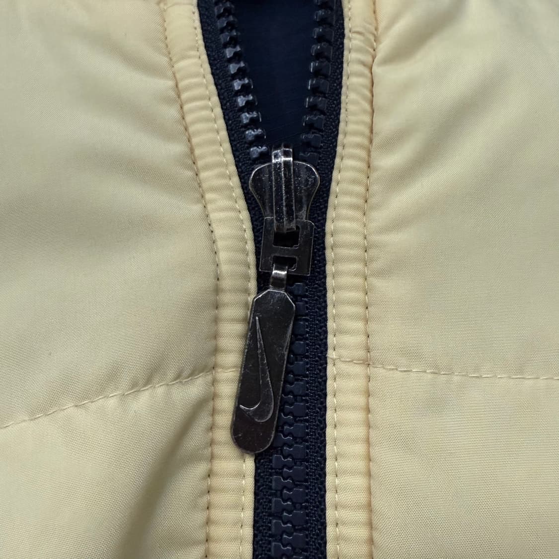 [정품/XL] 나이키 후드 패딩 아이보리 네이비 양면 b17 상품이미지9