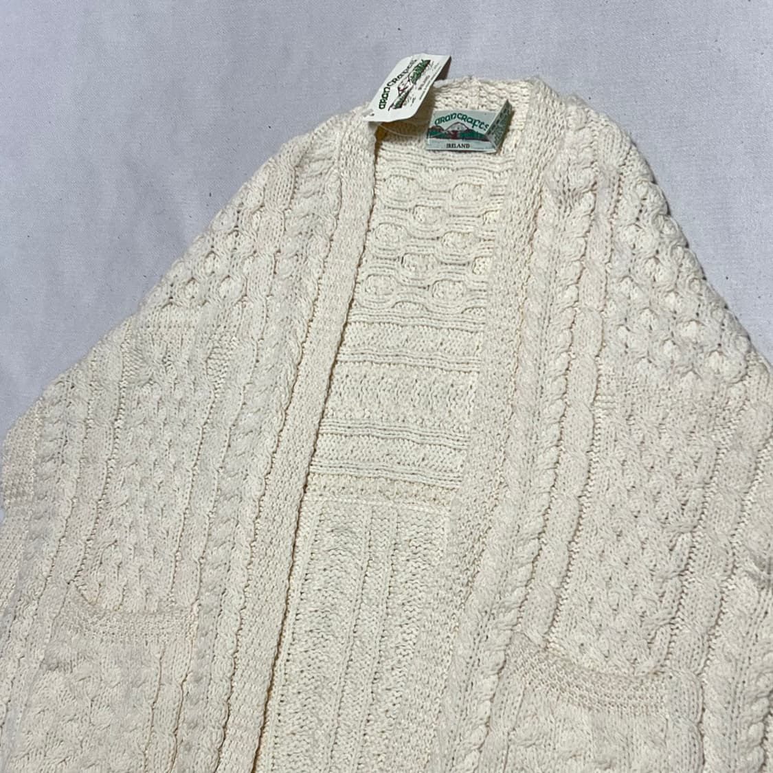 1 (새상품) 아란 크래프츠 아일랜드 메리노울 니트 케이프 상품이미지1