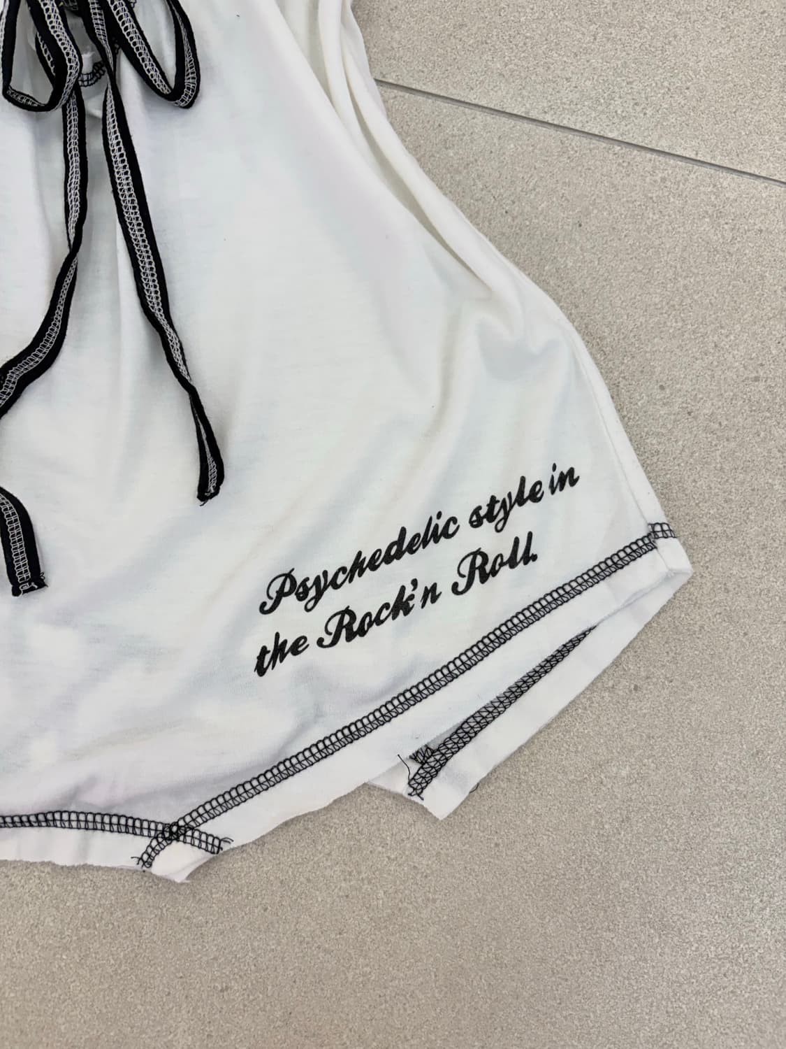 스컬 언발 아일렛 반팔 상품이미지6