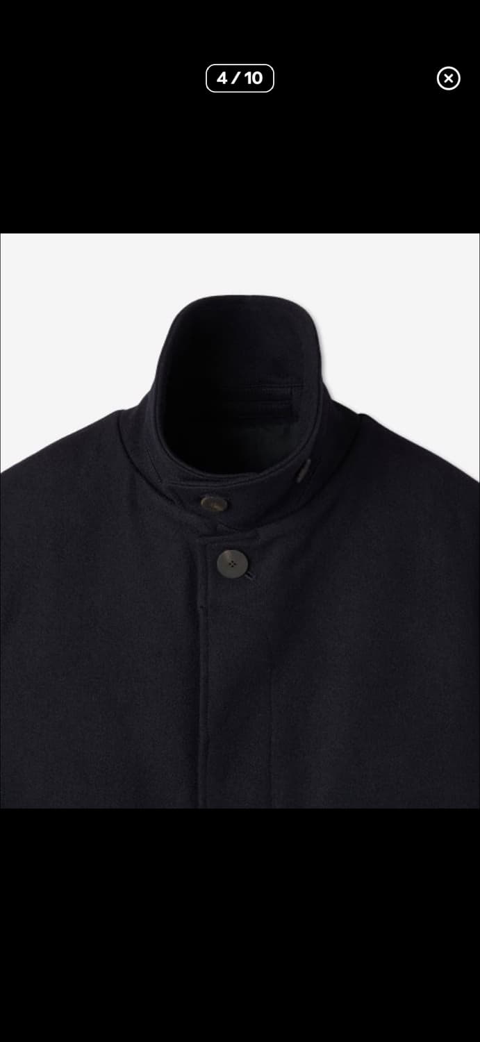 스튜디오 니콜슨 몬디알 발마칸 코트 다크네이비 XL 상품이미지4