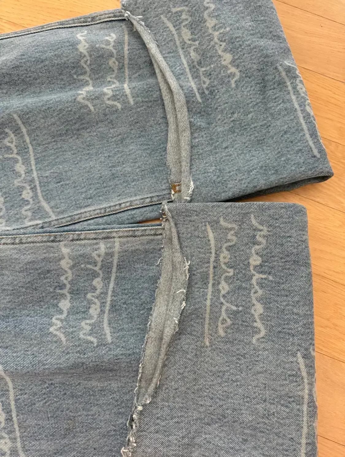 메종마레 saki 콜라보 데님 팬츠 청바지 상품이미지3