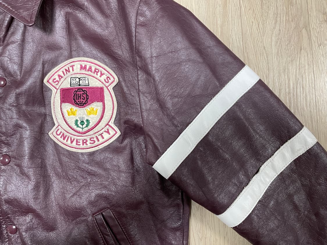 105) 80's 챌린저스포츠웨어 레터맨 가죽자켓(캐나다제)RRL&LVC 상품이미지6