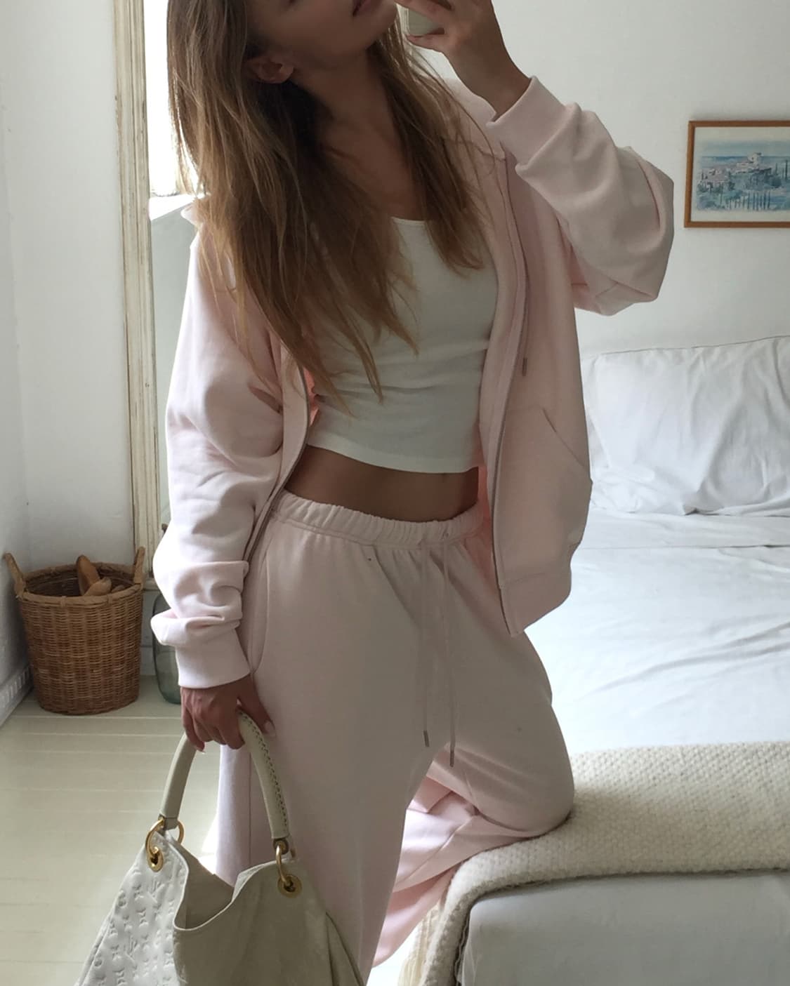 핀터레스트 무드 sweat pants  (baby pink) 상품이미지7