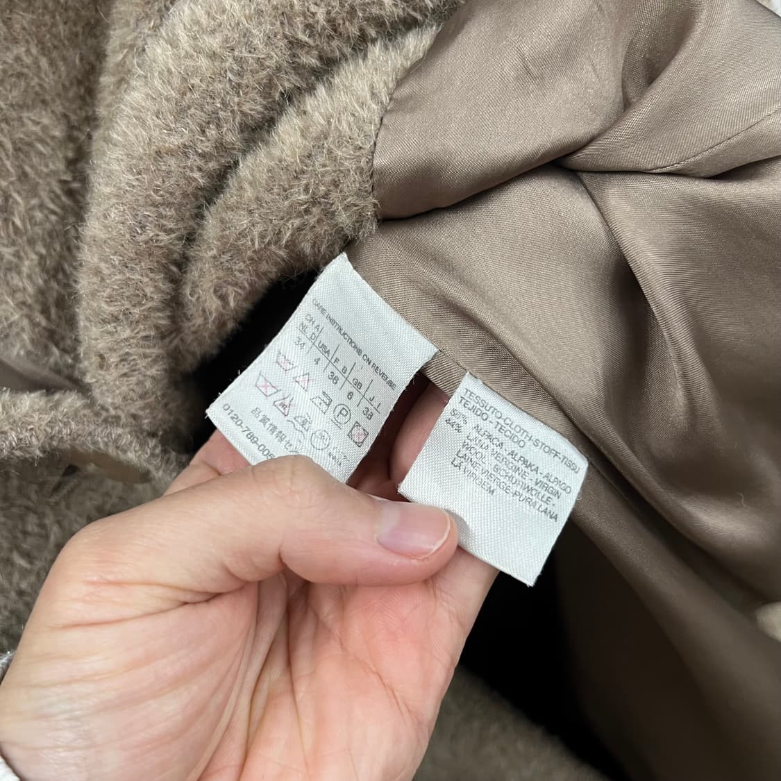 막스마라 알파카 코트 38 상품이미지4