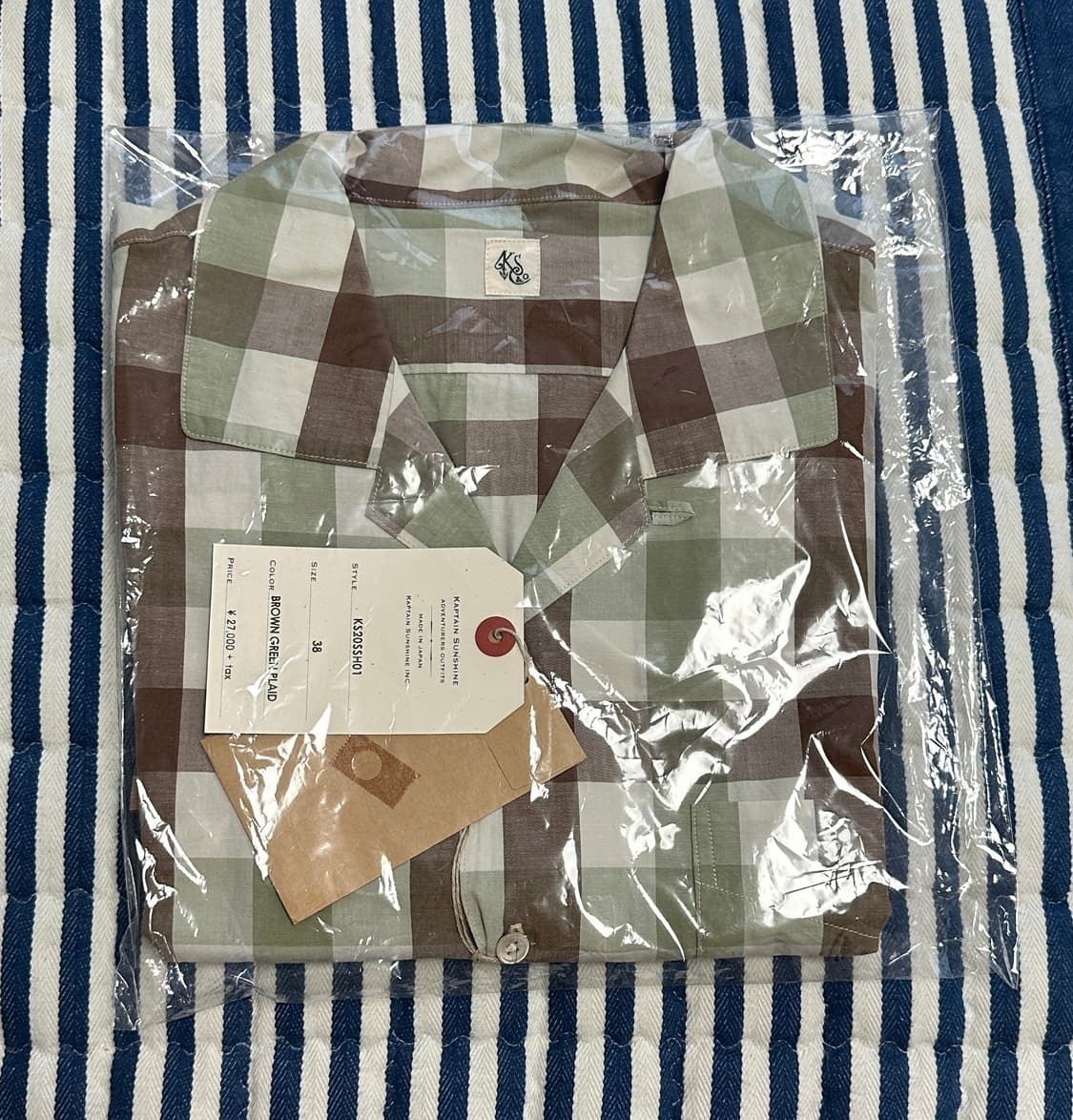 캡틴선샤인 20SS 오픈 카라 셔츠 38사이즈 판매합니다 상품이미지4