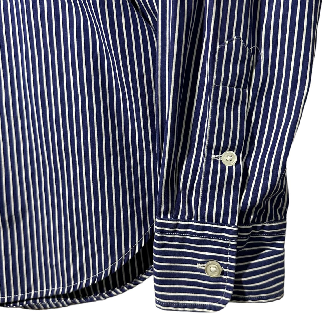 랄프로렌 남색 흰색 줄무늬 셔츠 M 상품이미지5