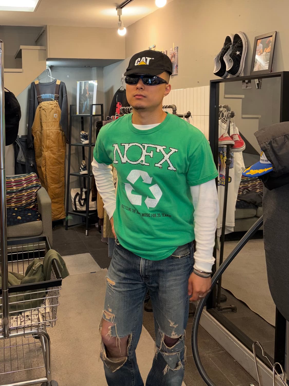 00‘s NOFX 25years recycling music print  상품이미지2